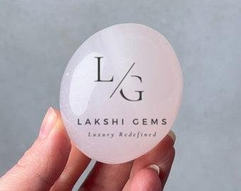 White Hakik Worry Stone