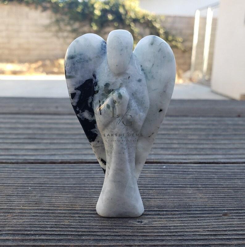Rainbow Moonstone Angel - Image 4