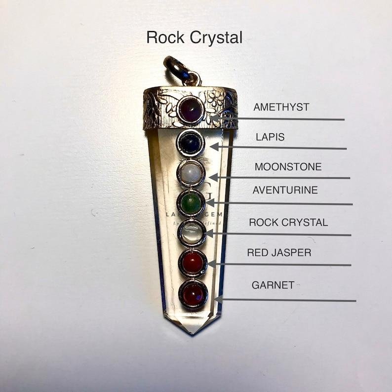 Amethyst 7 Chakra Pendant - Image 2