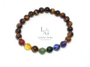 Tiger 7 Chakra Bracelet 8mm
