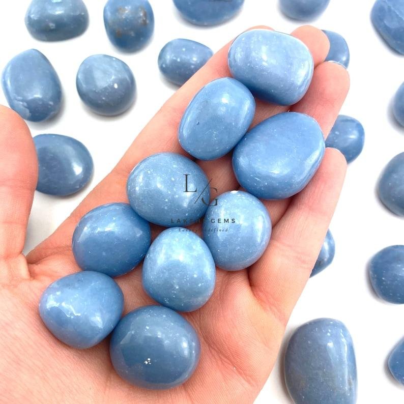 Angelite Tumble Stones - Image 4