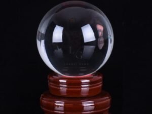 Crystal Quartz Diamond Cut Ball