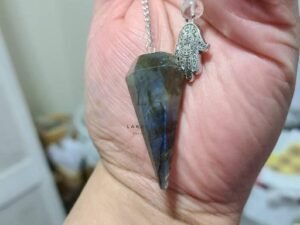 Larvikite 7 Chakra Dowsing Pendulum