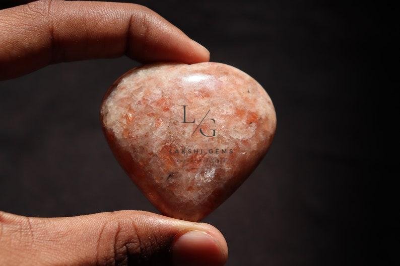 Sunstone Healing Crystal Heart Stone