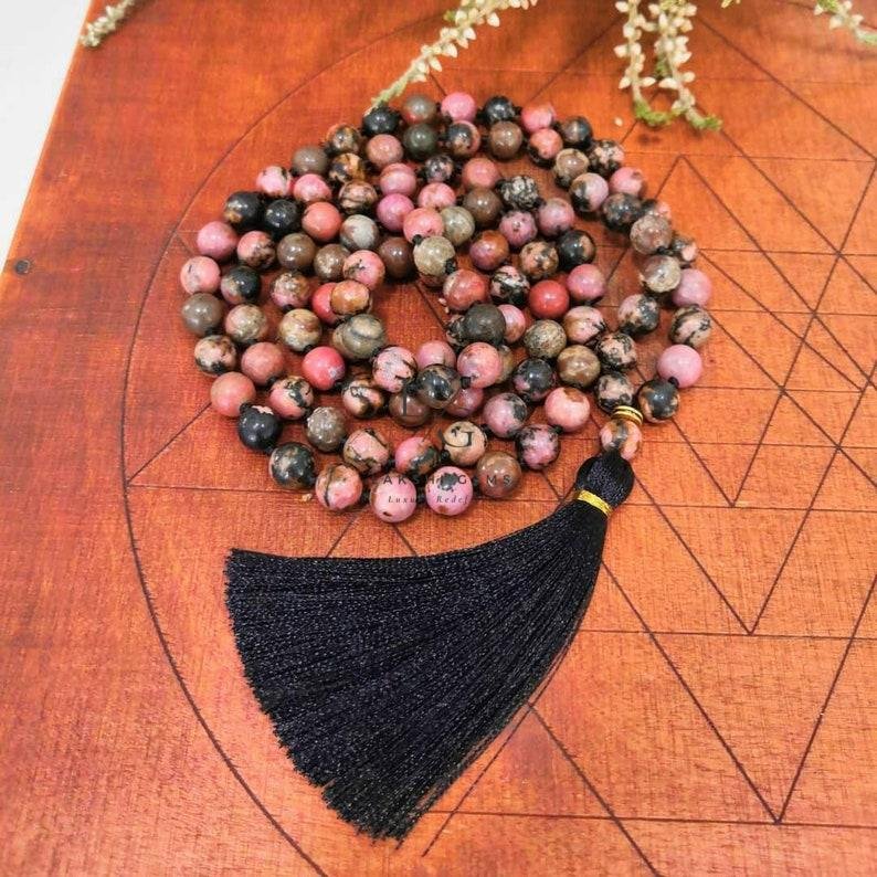 Rhodonite Mala