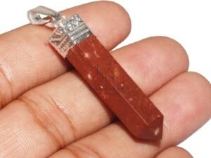 Red Aventurine Om Pencil Pendant