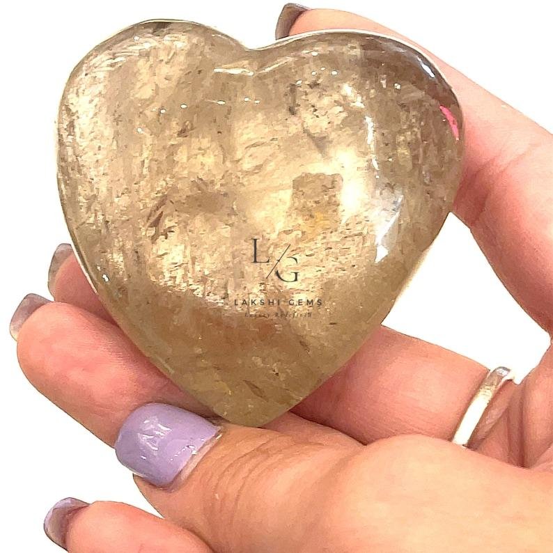 Aragonite Healing Crystal Heart Stone - Image 2