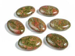 Unakite Healing Crystal Palm Stone