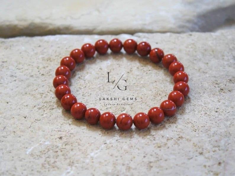 Red Jasper Bracelet 8mm - Image 4