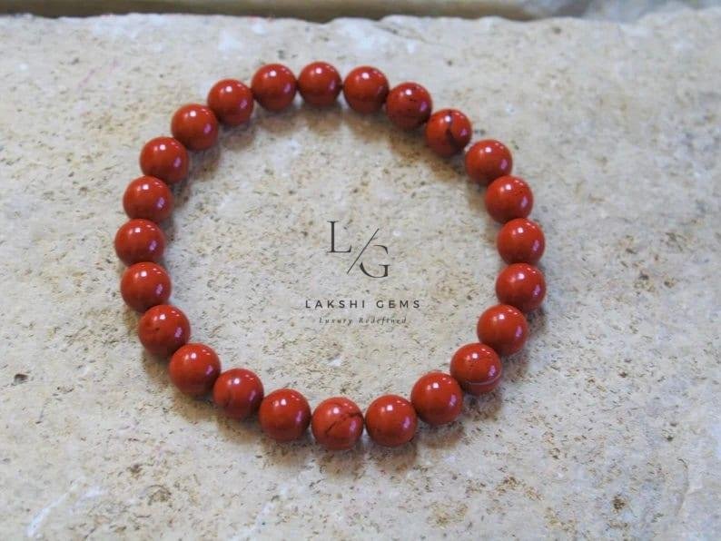 Red Jasper Bracelet 8mm - Image 3