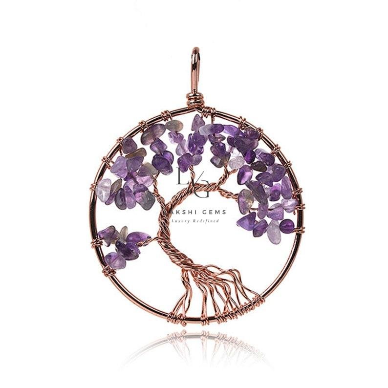Amethyst Tree of Life Pendant