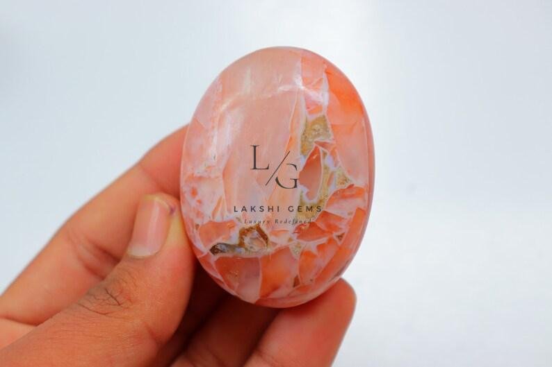 Cherry Quartz Worry Stone - Image 4