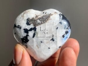 Rainbow Moonstone Healing Crystal Heart Stone