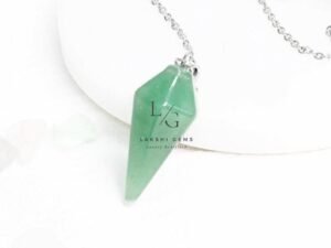 Green Aventurine 7 Chakra Dowsing Pendulum