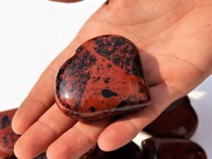 Mahogany Obsidian Healing Crystal Heart Stone