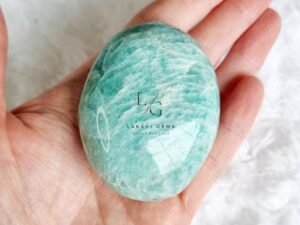 Blue Amazonite Worry Stone