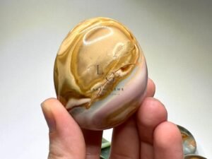 Spotted Jasper Healing Crystal Palm Stone