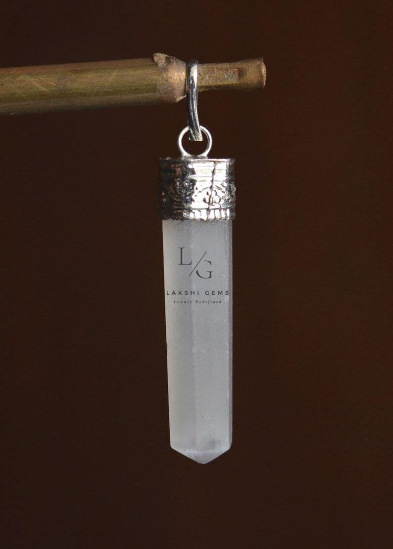 Crystal Cap Pencil Pendant