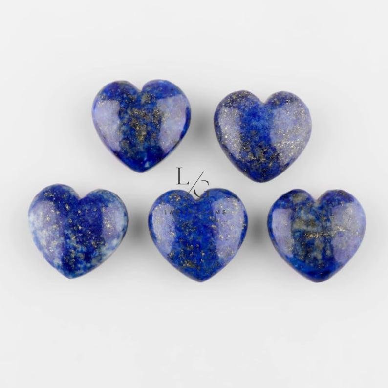 Lapis Lazuli Healing Crystal Heart Stone - Image 2