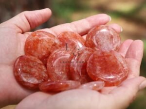 Strawberry Quartz Healing Crystal Palm Stone