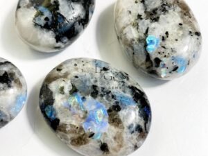 Rainbow Moonstone Healing Crystal Palm Stone