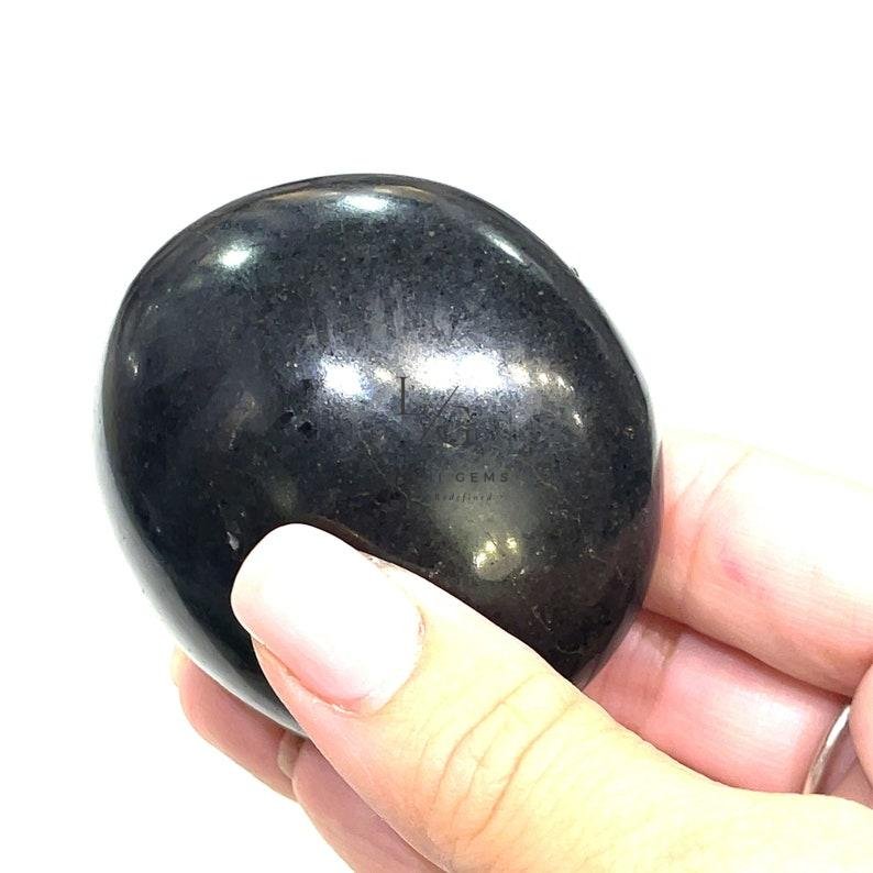 Black Tourmaline Healing Crystal Palm Stone