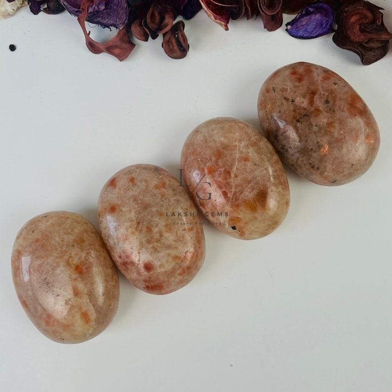 Sunstone Healing Crystal Palm Stone - Image 3