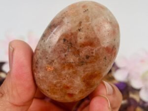 Sunstone Healing Crystal Palm Stone