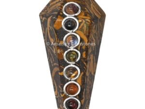Elephant Jasper 7 Chakra Dowsing Pendulum
