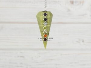 Serpentine 7 Chakra Dowsing Pendulum