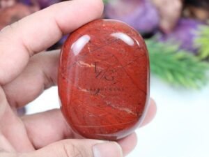 Red Jasper Healing Crystal Palm Stone