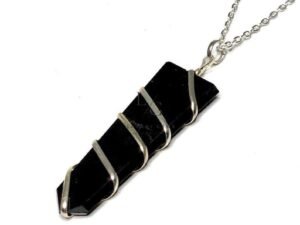 Larvikite Spiral Pencil Pendant