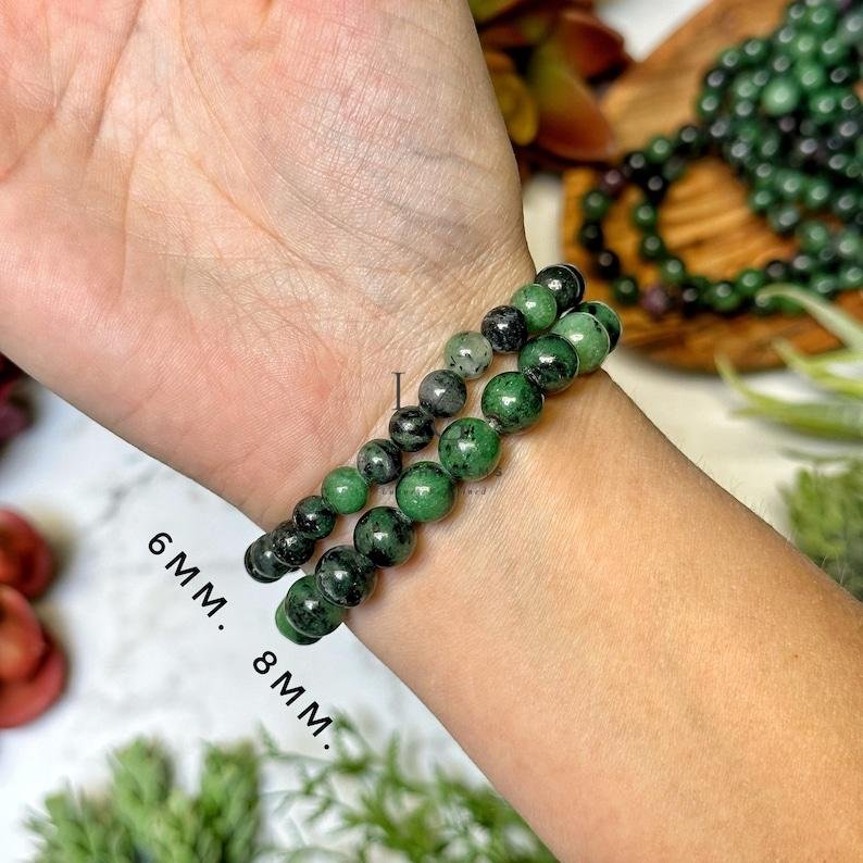 Ruby Zoisite Bracelet 8mm