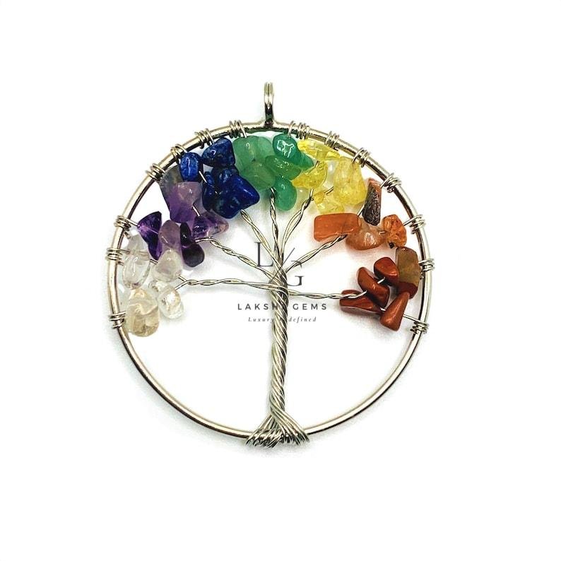 7 Chakra Key Pendant