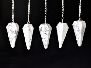 Howlite 7 Chakra Dowsing Pendulum