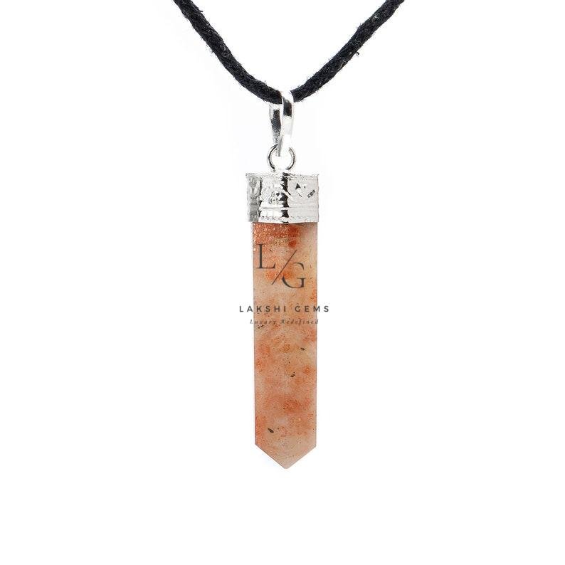 Sunstone Om Pencil Pendant - Image 2