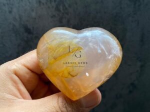 Cream Moonstone Healing Crystal Heart Stone