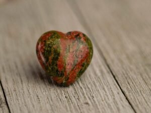 Unakite Healing Crystal Heart Stone