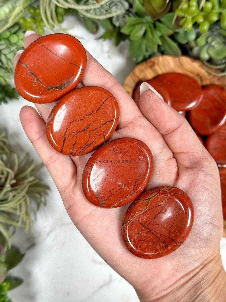 Red Jasper Worry Stone - Image 2
