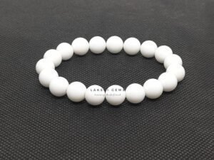 White Hakik Bracelet 8mm