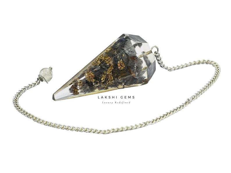 Blue Aventurine 7 Chakra Dowsing Pendulum - Image 2