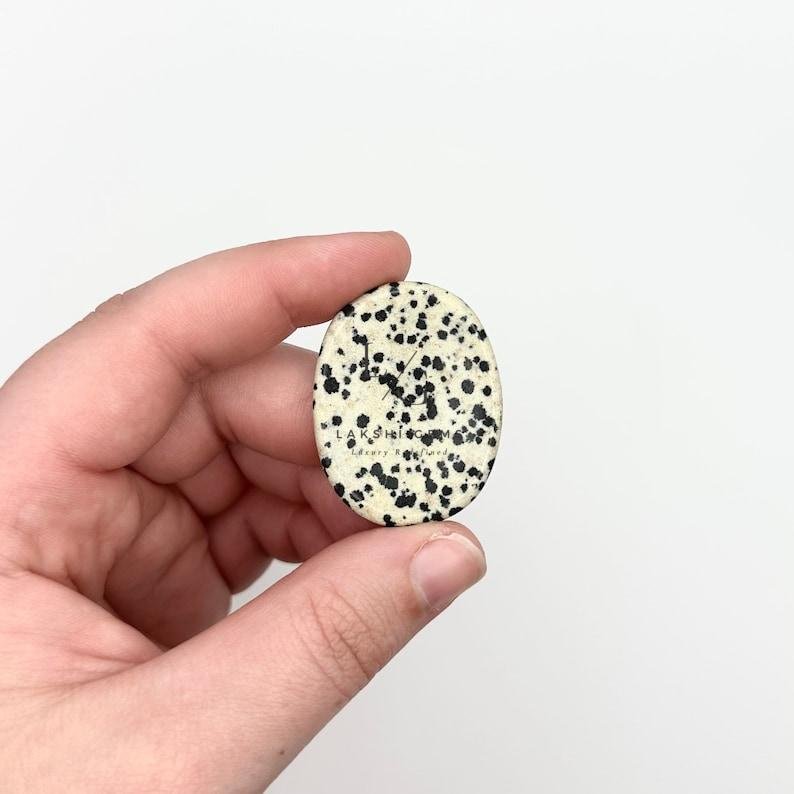 Dalmatian Jasper Worry Stone