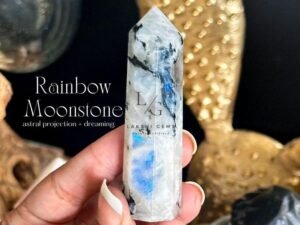 Rainbow Moonstone Pencil Tower Point