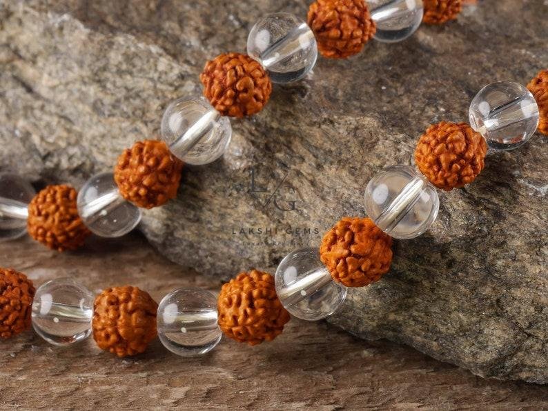 Rudraksha Crystal Mala - Image 4
