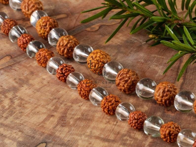 Rudraksha Crystal Mala - Image 3