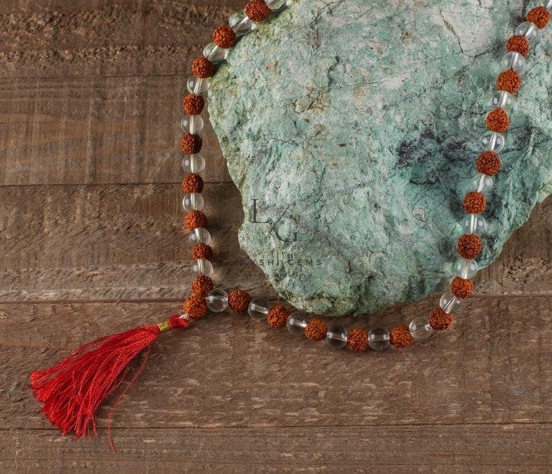 Rudraksha Crystal Mala - Image 2