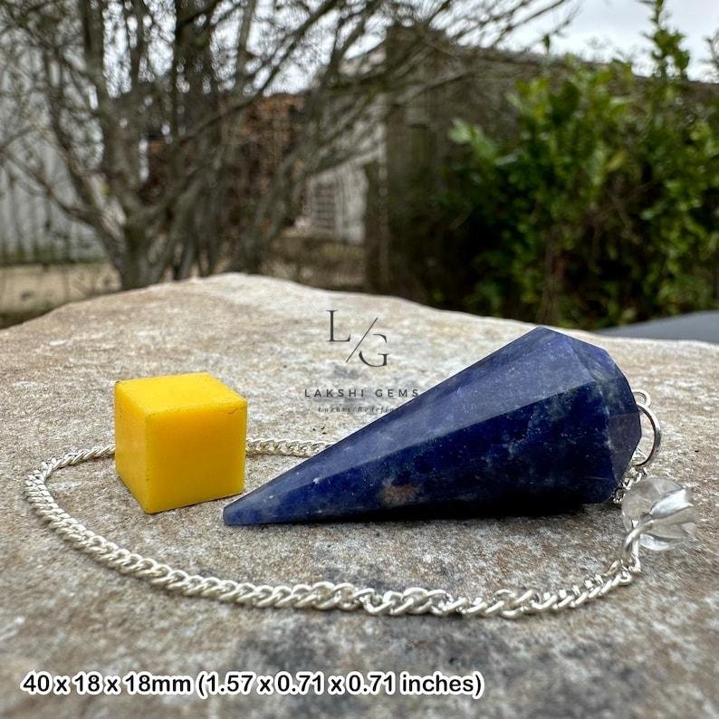 Sodalite 7 Chakra Dowsing Pendulum