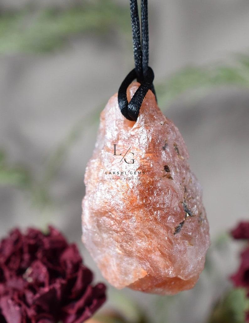 Sunstone Spiral Pendant