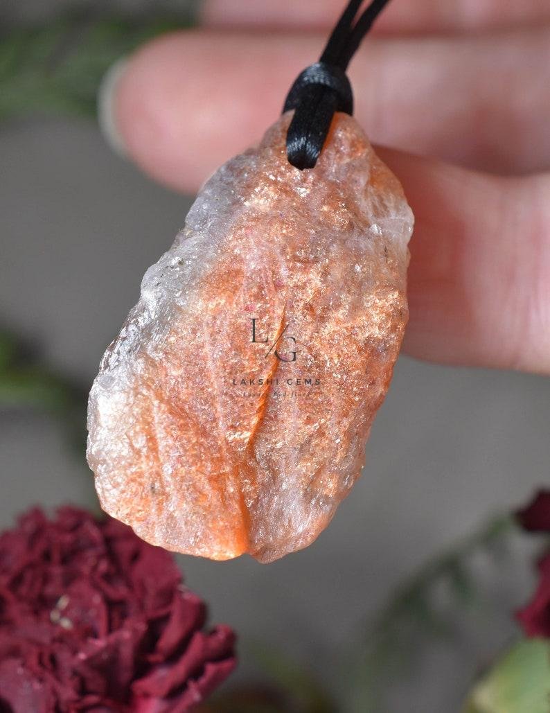 Sunstone Spiral Pendant - Image 2