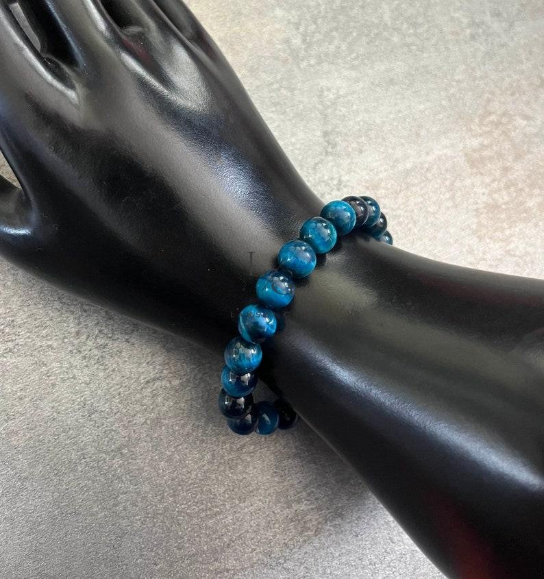 Blue Tiger Bracelet 8mm - Image 2